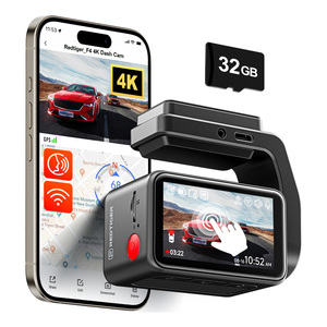 Redtiger F4 4k Mini Hệ thống theo dõi xe hộp đen 4k Dual Night Dash <span class=keywords><strong>Camera</strong></span> phía trước với Wifi GPS cho nhà phân phối - Product Image 2