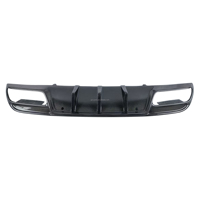 Aileron de lèvre arrière en Fiber de carbone Style KB avec lumière pour Audi A7 S7 diffuseur de lèvre de pare-chocs arrière16-18