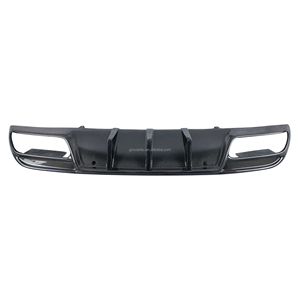 Difusor trasero de fibra de carbono estilo hoja W205 para <span class=keywords><strong>Mercedes</strong></span> Clase C 4 puertas 2015-19 Kit de carrocería aerodinámica labio de parachoques trasero - Product Image 5
