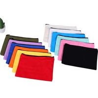 Pochette à fermeture éclair en toile multicolore style Normcore/Minimaliste pour crayons et cosmétiques ; Organisateur de papeterie et de cosmétiques, sac fourre-tout Wenzhou