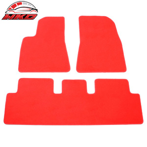 Alfombrillas para Tesla Model 3 17-23, terciopelo rojo, 1ª y 2ª fila, antideslizantes, revestimiento de alfombra - Product Image 1