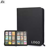 Classeur portable en cuir PU tendance pour cartes à collectionner, album photo 9 pochettes pour cartes de sport et de jeu (baseball, TCG)