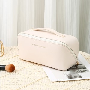 Organizador de Cosméticos de Piel Sintética Clásico Ecológico 2024, Superventas, para Mujer, Portátil, con Cierre, Asa y Resistente al Agua - Product Image 6