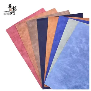 Wholesale 1.4mm Artificial Microfiber Leather Stock Lychee Snakeskin Grain Wear Resisting Free Sample Synthetic Leather For Shoe