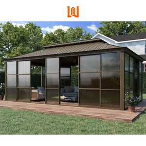 Véranda moderne en aluminium véranda <span class=keywords><strong>solarium</strong></span> porche fermé extérieur quatre saisons jardin d'hiver Lowes Glass House Sunrooms - Product Image 3