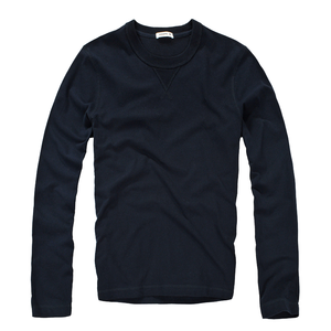 T-shirt décontracté à manches longues pour homme, logo personnalisé brodé, à carreaux, respirant, anti-humidité, séchage rapide, 200 grammes, compressé - Product Image 1