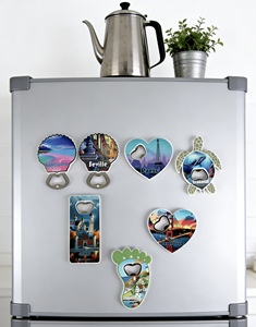 Imanes de Refrigerador Multifunción 2 en 1 Personalizados, Bolas de Frutas, Forma Redonda, Abridor Magnético, Abridor de Botellas de Vino, <span class=keywords><strong>Kiwi</strong></span>, Sandía, Béisbol - Product Image 6