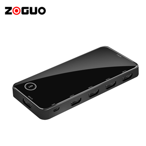 Nhà máy bán buôn cho HDMI 2.0b phiên bản 4K 60Hz HDR tự động điện áp <span class=keywords><strong>Switcher</strong></span> 80 gam hợp kim nhôm đen âm thanh <span class=keywords><strong>video</strong></span> phụ kiện - Product Image 5