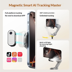 AOCHUAN P2 <span class=keywords><strong>Stabilisateur</strong></span> magnétique pour téléphone avec suivi IA, <span class=keywords><strong>stabilisateur</strong></span> 3 axes pour caméra d'action, diffusion en direct sur YouTube, télécommande sans fil - Product Image 3