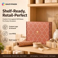 Boîtes cadeaux en carton ondulé écologiques, vente en gros directe d'usine, boîtes d'expédition personnalisées en kraft pour les boutiques de vêtements pour bébés, cadeaux