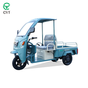 Tricycle électrique tout-terrain robuste avec cabine et benne de chargement, <span class=keywords><strong>moto</strong></span>-tricycle à 3 roues - Product Image 4