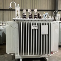 Transformateur de puissance triphasé immergé dans l'huile YongHui 30KVA-1600KVA, bobines entièrement en cuivre, entrée 35kV, haute efficacité