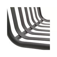 AJUNION Mobilier d'extérieur 4 places en métal et acier Ensemble de jardin Table carrée Ensemble de salle à manger et de patio