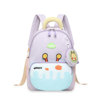 Sac à dos d'école pour garçons, dessin animé, léger, grande capacité, double épaule, réduction de la charge, microfibre, pour les classes de CP à CM2