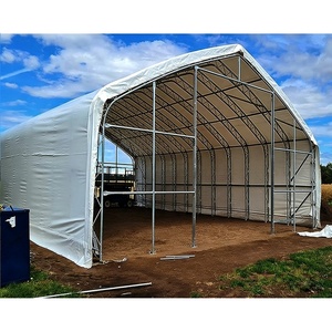 Grande tente de stockage industrielle, abri en tissu imperméable en PVC à double treillis - Product Image 6