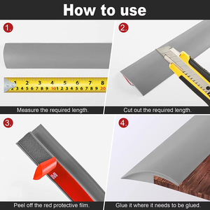 Tùy chỉnh linh hoạt PVC trang trí dải cạnh TRIM Vòng góc dải cho sàn gỗ Thảm gạch ceramic nhà máy bán hàng trực tiếp - Product Image 6