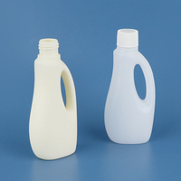 Bouteille en plastique HDPE de 150 ml, 800 ml, 1300 ml pour lessive, adoucissant ou savon liquide, vide, avec poignée, vente en gros