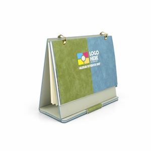Business Planner Corporate Gift OEM Manufacturer Custom Logo PU Leather <b>Ring</b> <b>Binder</b> Desk Calendar Notebook Refillable 3 in 1 - Product Image 1