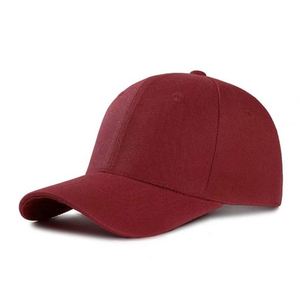 Gorra de béisbol de algodón para deportes al aire libre, económica, con corona profunda, talla grande, ajustable, visera plana, lisa - Product Image 1