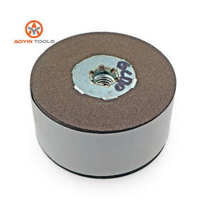 Commercio all'ingrosso 4 pollici 100mm di carburo di silicio nero mola di pietra per marmo granito pietra naturale lucidare i bordi controsoffitti - Product Image 4