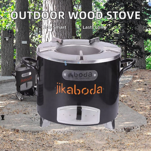 Poêle à <span class=keywords><strong>bois</strong></span> portable en acier inoxydable, design moderne et durable, pour usage domestique et camping en extérieur en Afrique - Product Image 3