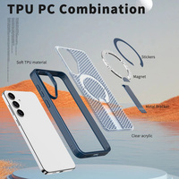Pour Samsung Galaxy S25edge S24 Ultra A36 A56 A16 – Coque magnétique de refroidissement avec grille de dissipation thermique, respirante et antichoc en PC rigide