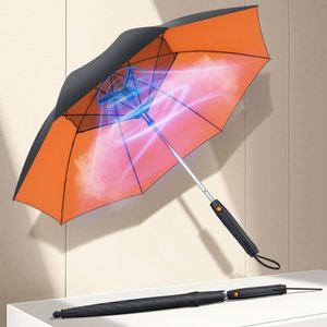 Outdoor Straight Mist Cooling Fan Umbrella with Water <b>Spray</b> Function Business Gift <b>Set</b> Manual Operation - Product Image 3