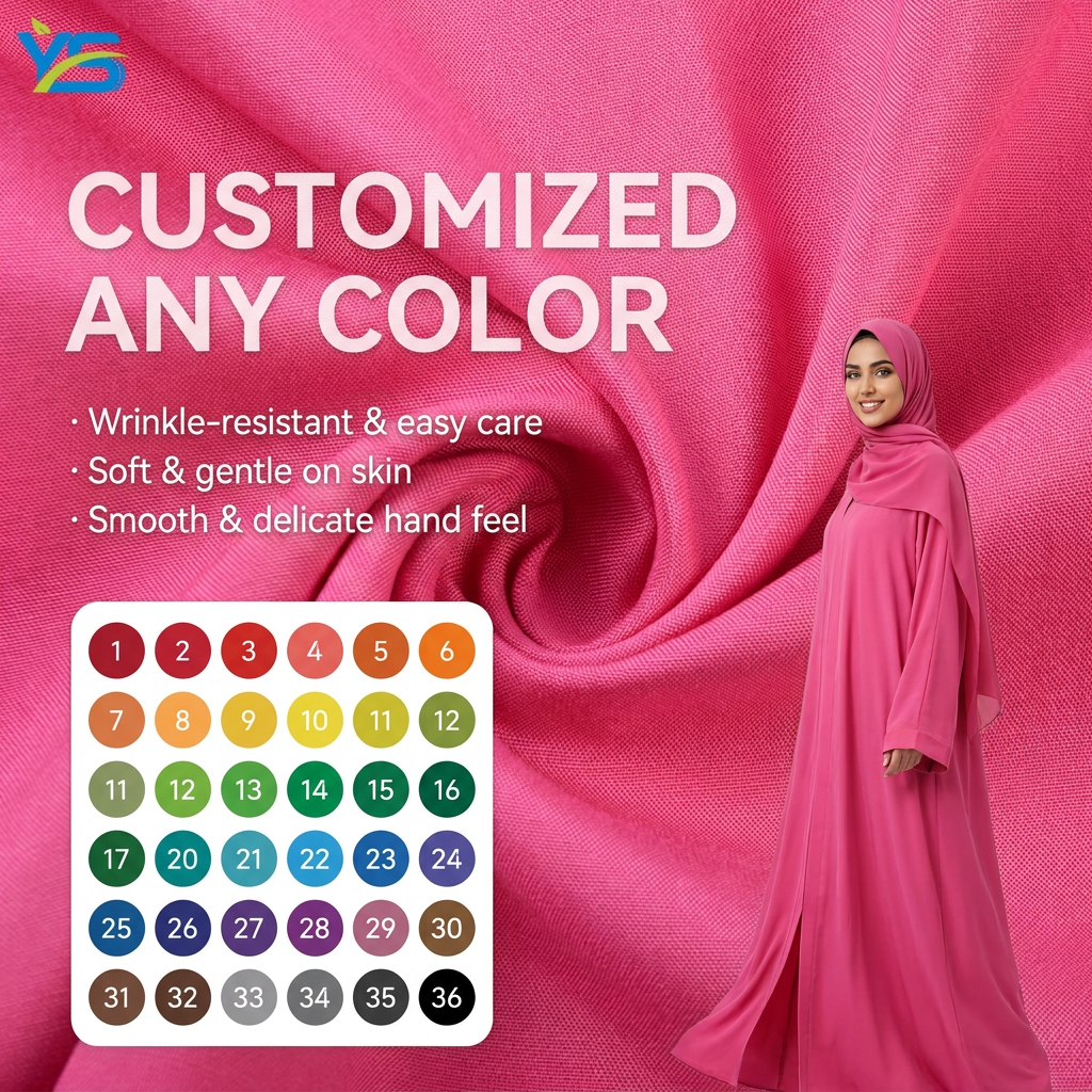 Hot Selling Pink 45s 100%Rayon Fabric Roll Challis Fabric Anti-static Dyed Fabrics Viscose Rayon Fabric For Dress