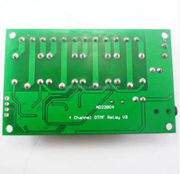 Module de commutation de relais de commande à distance vocale par téléphone AD22B04 DC 12V 4 canaux MT8870 DTMF, décodeur de signal sonore pour moteur LED PLC maison intelligente
