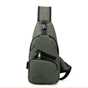 Wholesale Men Backpack Chest Pack Single Rucksack England Chest <strong>Bags</strong> Shoulder Cross Body <strong>Bag</strong> External USB Charger Backpack <strong>Boys</strong> - Product Image 2