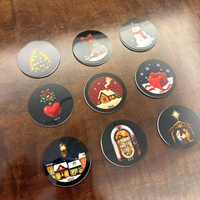 Boîte à musique personnalisée en acrylique vierge avec capteur NFC, disque rotatif, aimant de réfrigérateur, veilleuse, enregistreur de CD et disques remplaçables pour mariage