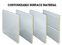 Panneaux sandwich isolés Maisons préfabriquées Matériaux de construction métalliques pour la construction modulaire