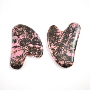 Mascarilla de Rodonita para el cuidado personal, gran cantidad, <span class=keywords><strong>jaspe</strong></span>, gua sha, piedra, tablero, corazón, guastone - Product Image 2
