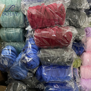 250g một quả bóng 2cm Polyester tay đan Crochet đầy Vegan sợi nhung Chunky Ống bện sợi - Product Image 5
