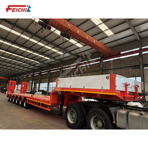 <span class=keywords><strong>6</strong></span> essieux 40ft 60ft transport 30-100 <span class=keywords><strong>tonnes</strong></span> pompable 16m équipement lourd <span class=keywords><strong>remorque</strong></span> à plat lowbed - Product Image 3