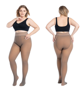 XL qualité Nylon Spandex taille haute Leggings solide sans couture <span class=keywords><strong>Sport</strong></span> grande taille pantalon extensible liming Fitness hiver décontracté - Product Image 3
