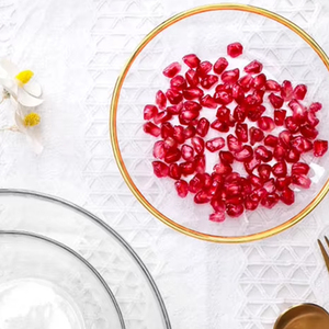 Ensemble d'assiettes en verre de luxe avec bord doré, design transparent, populaire pour les restaurants et la maison, pour les événements et Noël, en matériau PC - Product Image 2
