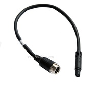 4Pin M12 Stecker 8Pin Mini Din Buchse Koaxial 4K Digital LCD Monitor Spiegel Draht/Kabel für Auto Rückansicht Parkplatz Rückfahr kamera