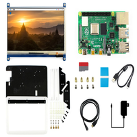 Kit de Pantalla para Raspberry Pi 4 Modelo B de 8GB con Accesorio Waveshare, Pantalla Táctil LCD de 7 Pulgadas, Suministro al por Mayor