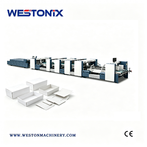 เครื่องปิดกล่องกระดาษลูกฟูกอัตโนมัติ WESTONIX แบบกาวร้อน รุ่น A/<span class=keywords><strong>B</strong></span>/E สำหรับบรรจุภัณฑ์อาหารและเครื่องดื่ม ผลิตภาพสูง - Product Image 1