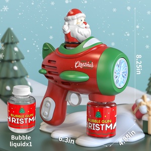 Venta caliente pistola de burbujas automática eléctrica Navidad ametralladoras de burbujas juguetes para niños - Product Image 2