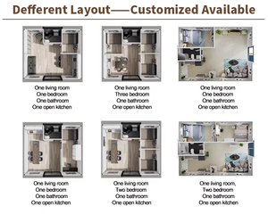 Maison Modulaire de Luxe Préfabriquée de <span class=keywords><strong>20</strong></span>, 30, 40 pieds, Maison de Jardin à Deux Étages, <span class=keywords><strong>4</strong></span> ou 5 Chambres, 2 Chambres Extensibles, Conteneur de Vie, Modèle Mall - Product Image 2
