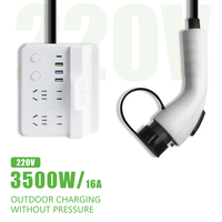 E-mingze Chargeur de véhicule à énergie nouvelle en gros pour camping en plein air Cordon d'alimentation étendu Prise 3,5 kw Pistolet à décharge EV avec prise de câble