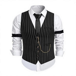 Costume Homme Années 20, Tenue Homme Années 20, Costumes Années Folles pour Hommes, Chapeau Années 20, Gilet, Montre de Poche, Bretelles, <span class=keywords><strong>Cravate</strong></span> pour Costume de Fête - Product Image 2