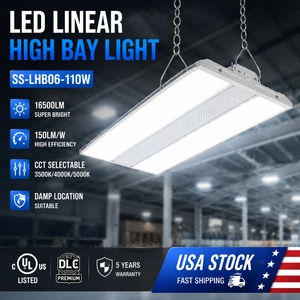 ไฟไฮเบย์ LED รุ่นใหม่ DLC UL 80W 400W ปรับได้ 3CCT 3000K 4000K 5000K สำหรับคลังสินค้าในสหรัฐอเมริกาและแคนาดา - Product Image 1