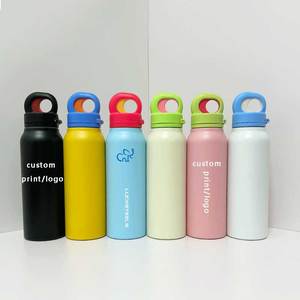 Botella de agua de acero inoxidable de 25oz 750ml con pajita, tapa de un solo toque para usar con una sola mano, botella de agua de acero inoxidable aislada a prueba de fugas. - Product Image 1
