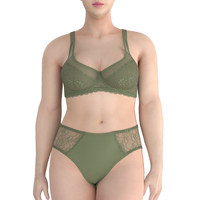 RTS Big Size Damen Unterwäsche Damen Plus Size Kleidung Damen Custom Design Big Size Unterwäsche Spitze BH & Brief Sets