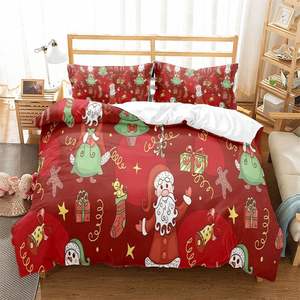 Jogo de Cama de Natal ชุดเครื่องนอนผ้าปูที่นอนชุดคริสมาสต์ชุดเครื่องนอนผ้าปูเตียงสุดหรูขายส่ง - Product Image 2