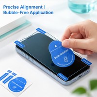 Juego de Accesorios para Protector de Pantalla al por Mayor, Absorbedor de Polvo, Guía Adhesiva, Herramienta de Instalación de Película para Teléfono, OEM, ODM, Personalizado