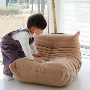 Canapé portable en cuir et tissu Lignee Rosett To-Go 1 place, tendance TikTok 2026, design moderne et imperméable pour chambre et appartement - Product Image 2